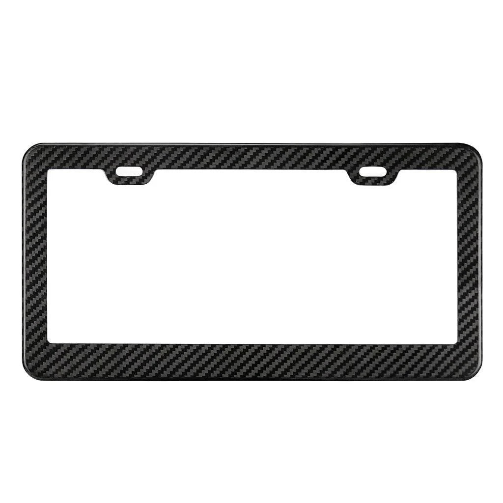 12K TWILL CARBON FIBER LICENSE PLATE FRAME