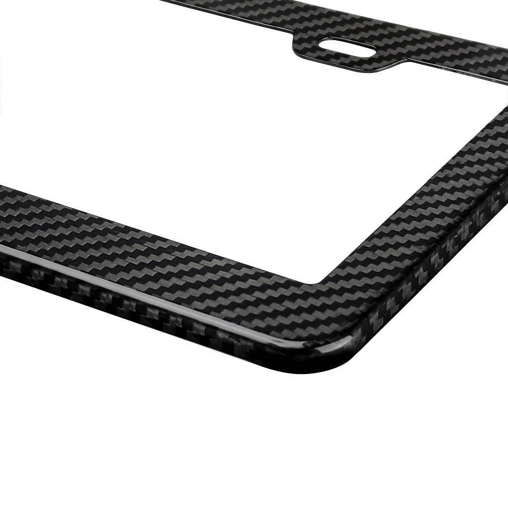 12K TWILL CARBON FIBER LICENSE PLATE FRAME