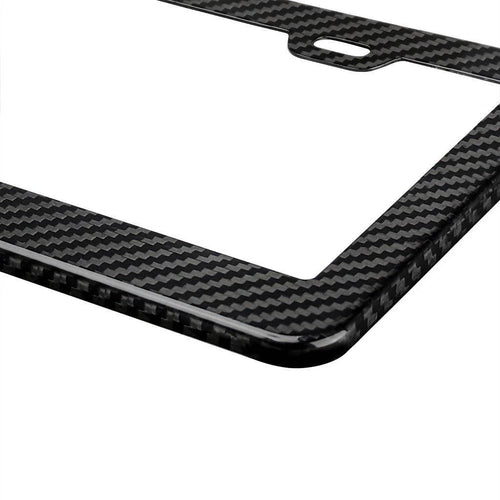 12K TWILL CARBON FIBER LICENSE PLATE FRAME